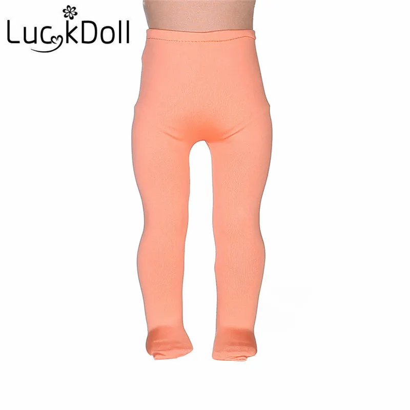 Леггинсы LUCKDOLL сплошного цвета лента подходящая для куклы 43 см или 18 дюймов
