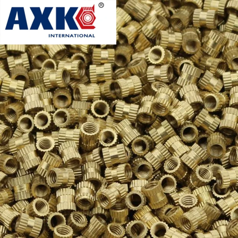 

Axk 100pcs Copper Inserts / Embedded Copper Pieces / Cylinder Knurled Nuts M2.5 Gb809