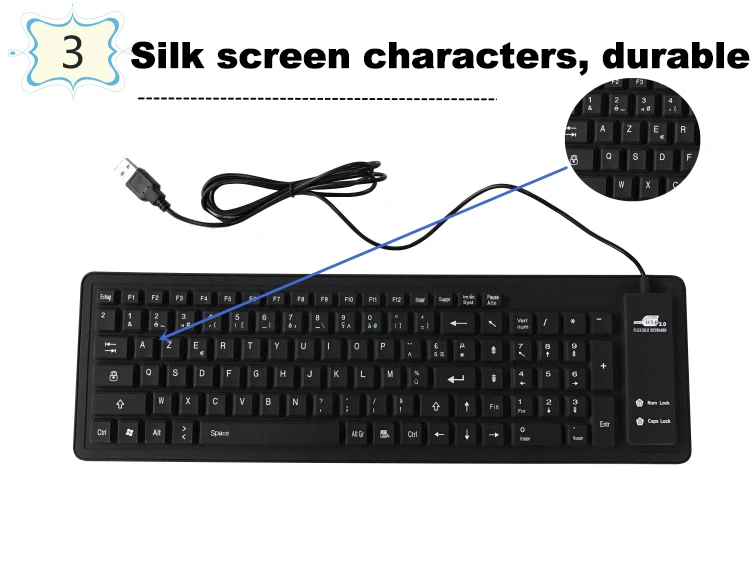 Французская клавиатура модная силиконовая USB-клавиатура для 13 3 дюймового Jumper EZbook