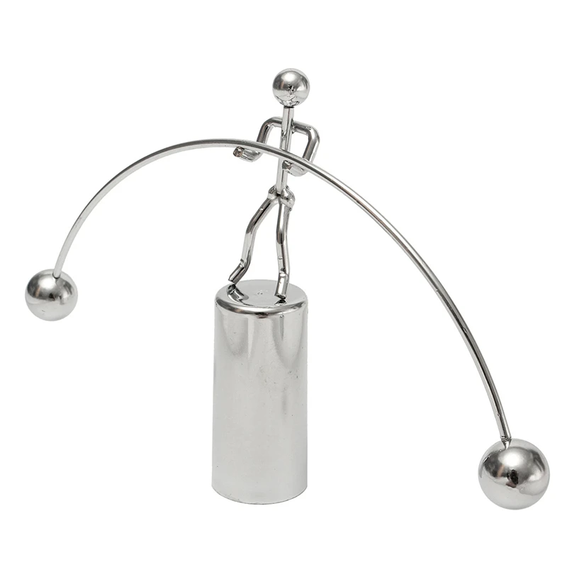 Движущаяся игрушка тяжелоатлет кинетическая форма из нержавеющей стали тяжелая