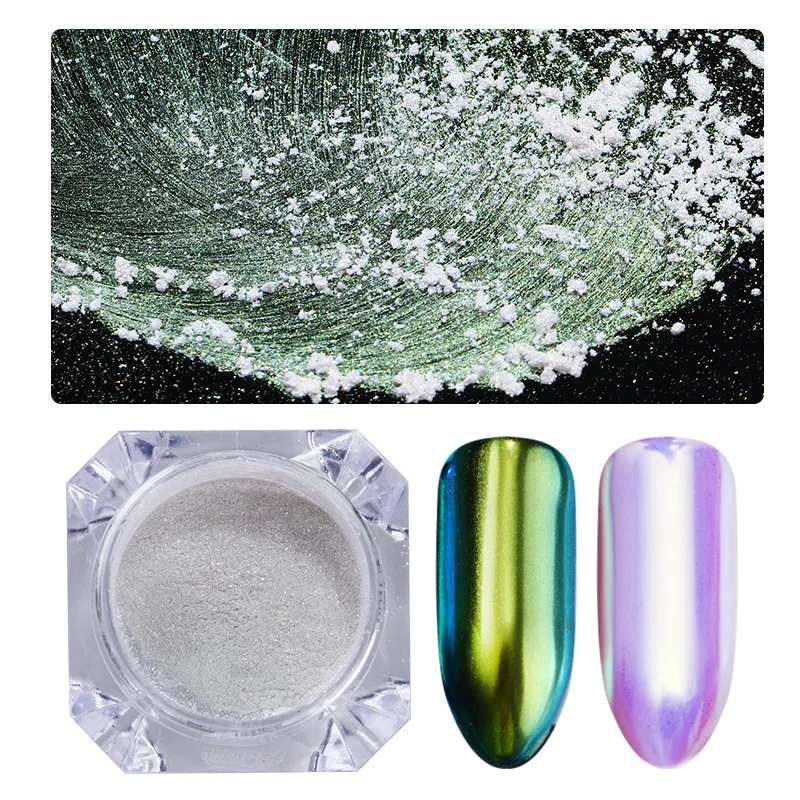 Николь дневник 0 5 г Аврора неоновый Хамелеон Ногтей Блеск зеркальный пигмент для