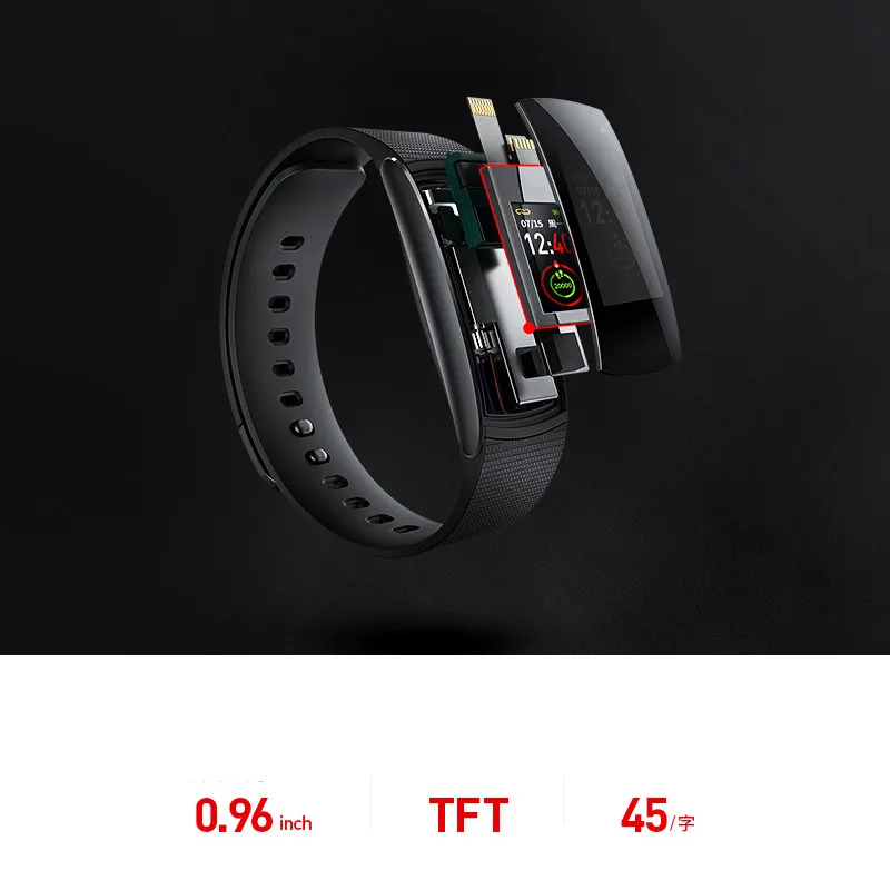 

Smart Bracelet Waterproof Color Touch Screen Wristbands Bluetooth Heart Rate Monitor Fitness Tracker Band for android for iphone