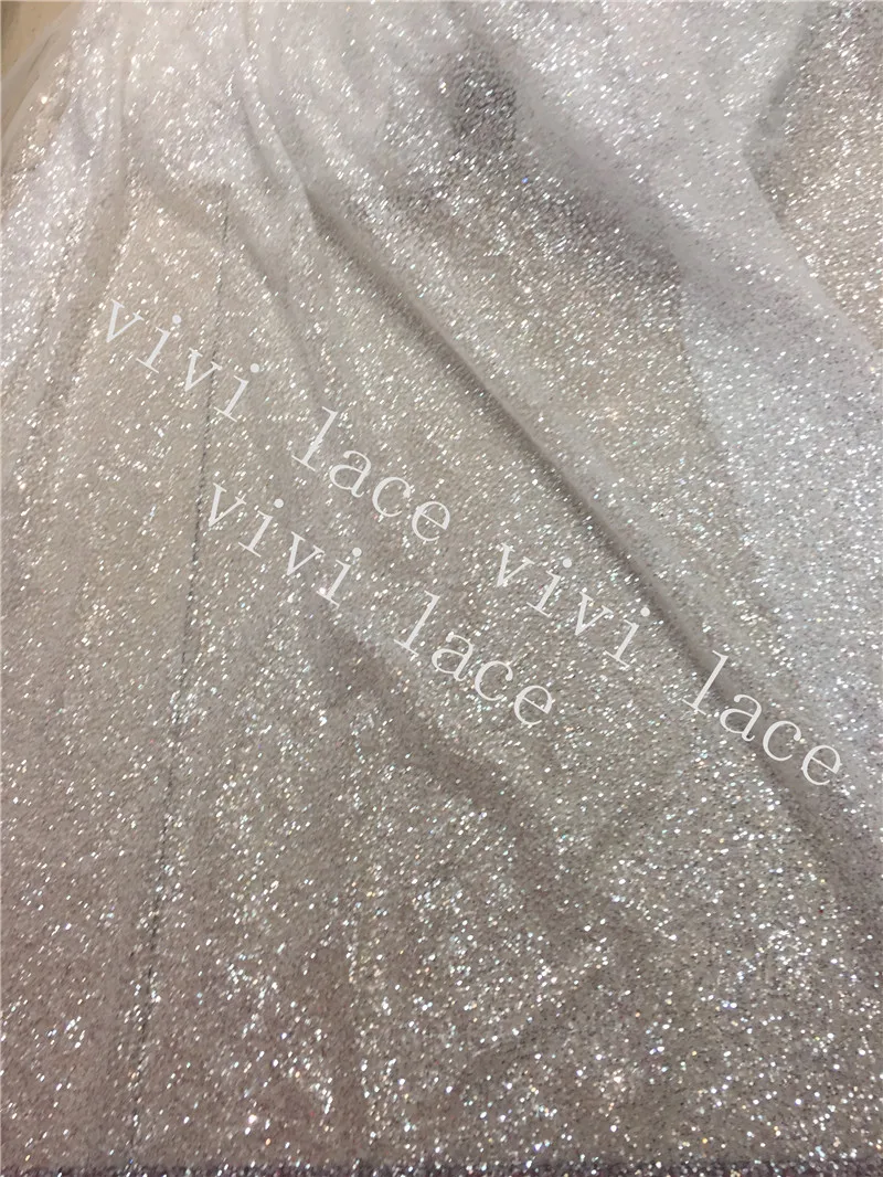 Лучшее качество 5yards hl419 Сияющий Кристалл Dot Pattern клееного печати Блеск Тюль ажурная ткань для вечернее платье/партии, компанией DHL