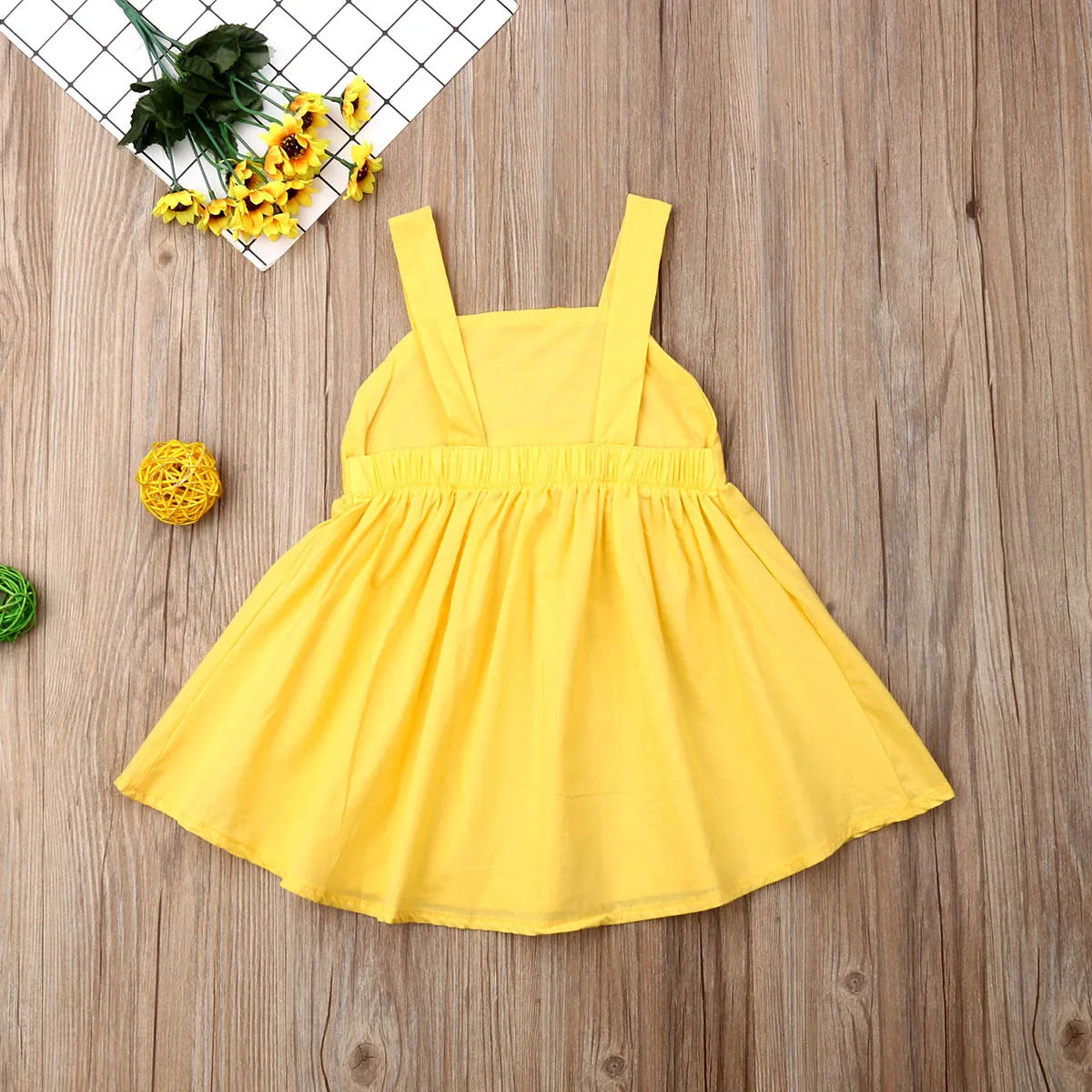 Платье для девочек 2019 милое детское летнее Радужное платье на бретельках платья
