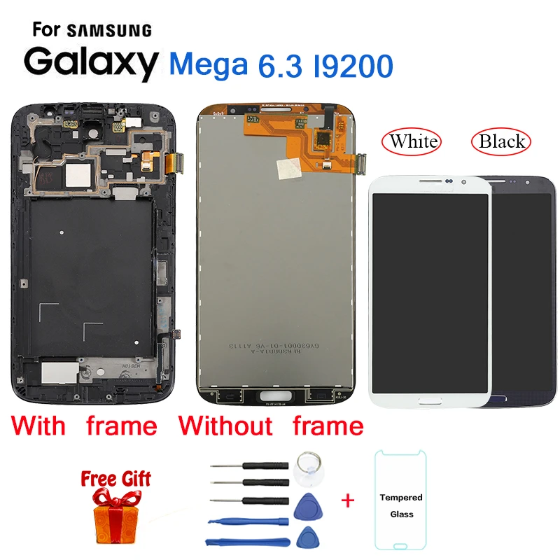 Сменный ЖК-экран для Samsung Mega 6 3 I9200 модуль ЖК-экрана samsung I9205 | Мобильные телефоны и