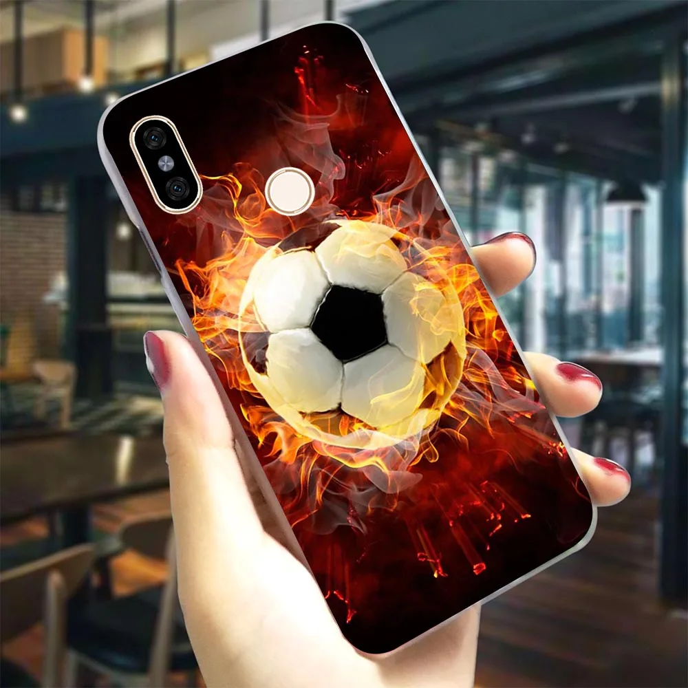 K0012501 Огненный Футбол футбольный мяч чехол для телефона Redmi Note6 6Pro чехол S2 4X 4A для детей 5, 6, 7, 5 Plus/5A 6A 6 GO Pro Note 4 4X3/5/7 Pro - Цвет: K0012501