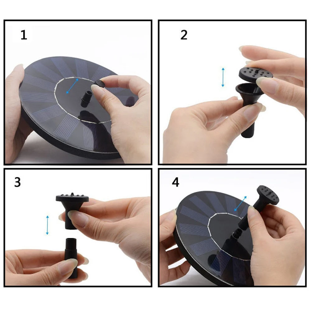 

Solar Floating Water Fountain for Garden Decoration Solar Powered Fountain with Monocrystalline Solar Panel for Garden Dropship