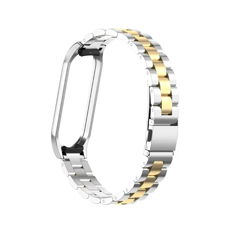 

New Metal Stainless Steel Mi Band 4 Strap For Xiaomi Mi Band 4 Strap Compatible Bracelet Miband 3 Wristbands Pulseira Miband 3