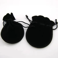 gourd style black color jewelry pouches velvet drawstring gift bags wedding favors 7 x 9cm9x12cm 25pcslot