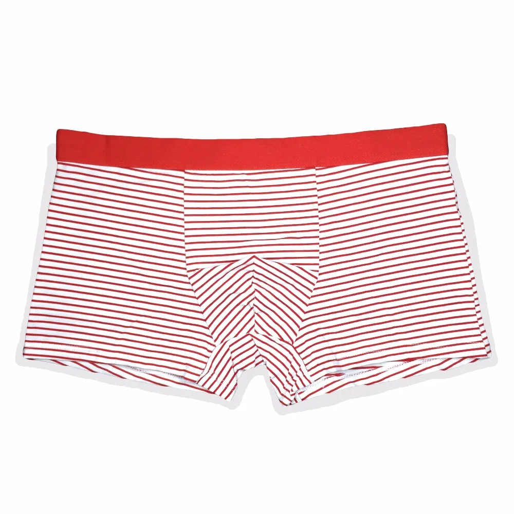 Мужские трусы боксеры в полоску из модала|gay short shorts|modal trunkcasual underwear |