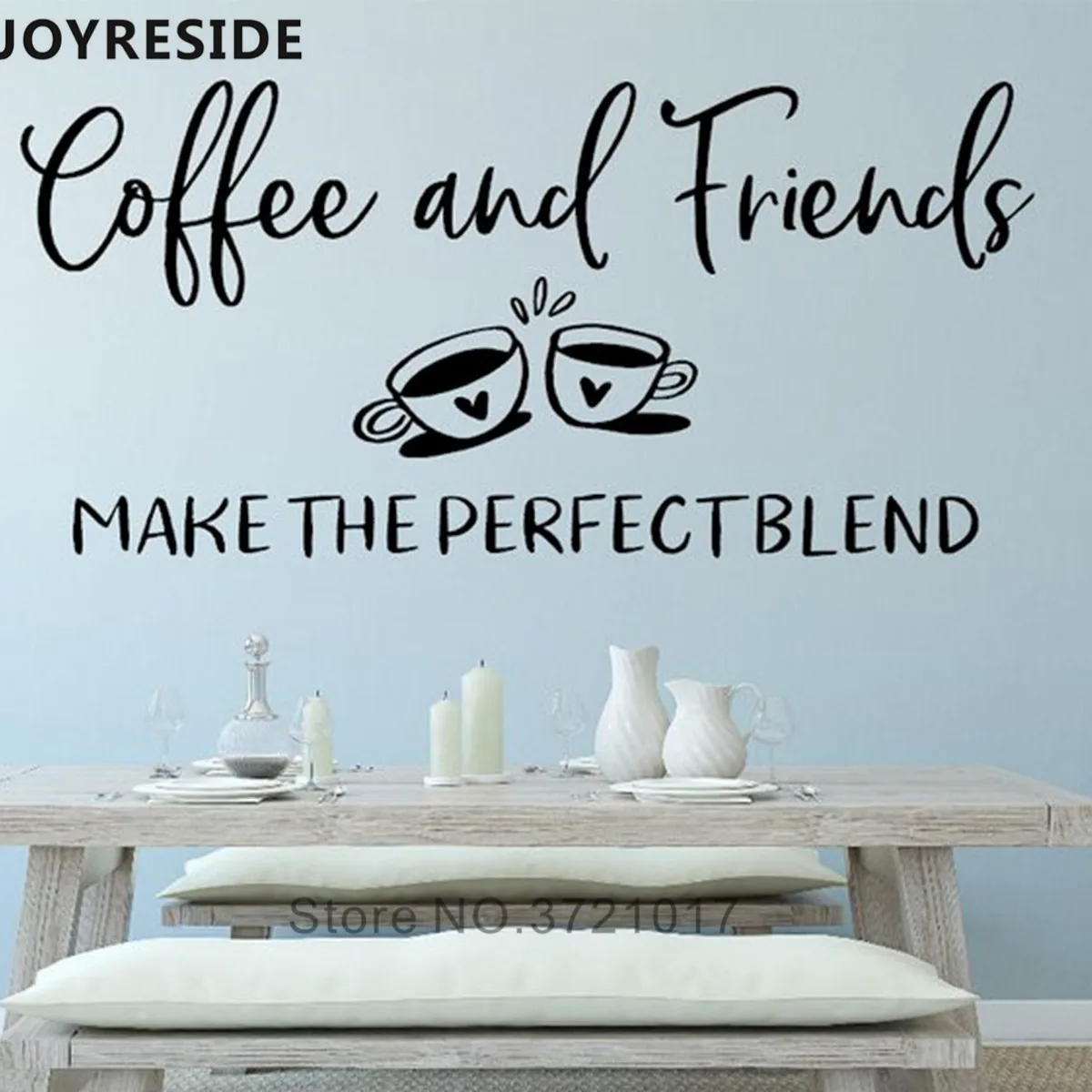 Кофейные искусственные котировки кофе и фейерверки Настенная Наклейка домашние