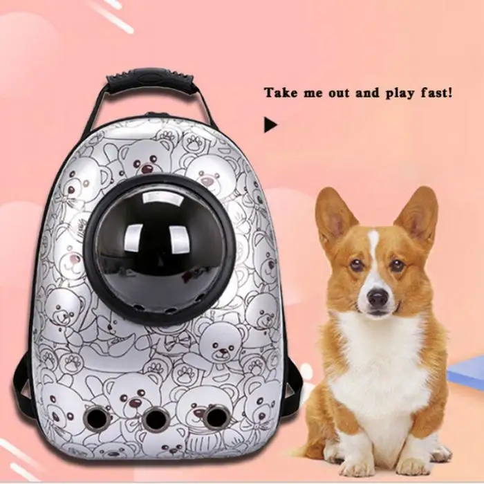 Милые горячие новые космические капсулы Pet Carrier Рюкзак Водонепроницаемый для кошки маленькая собака XH8Z
