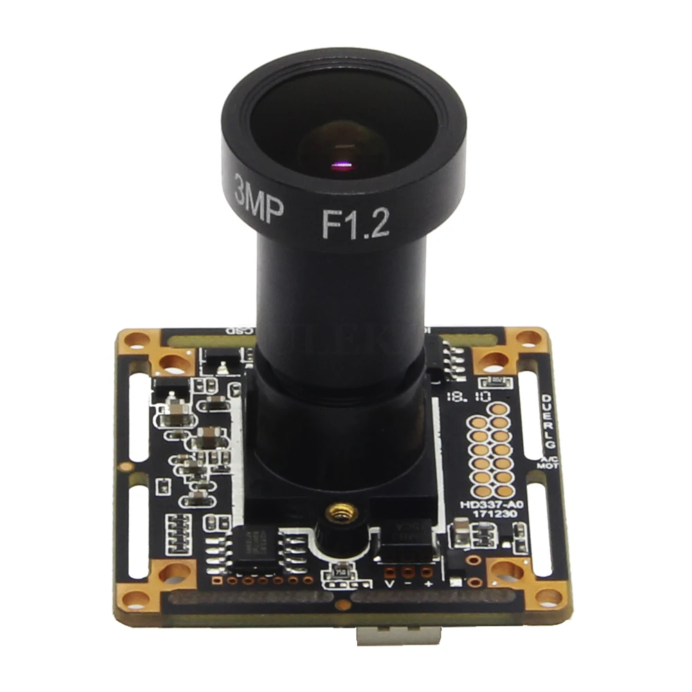Плата модуля камеры Starlight 1080P AHD с IMX307 и F1.2 4 мм объективом UTC коаксиальный OSD управление красочное ночное видение