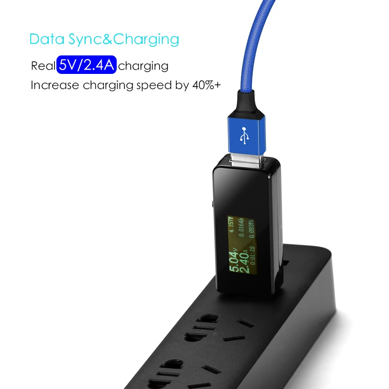 Кабель USB Type C SUPTEC Премиум плетеный шнур 2 4 А адаптер для быстрой зарядки Xiaomi Huawei