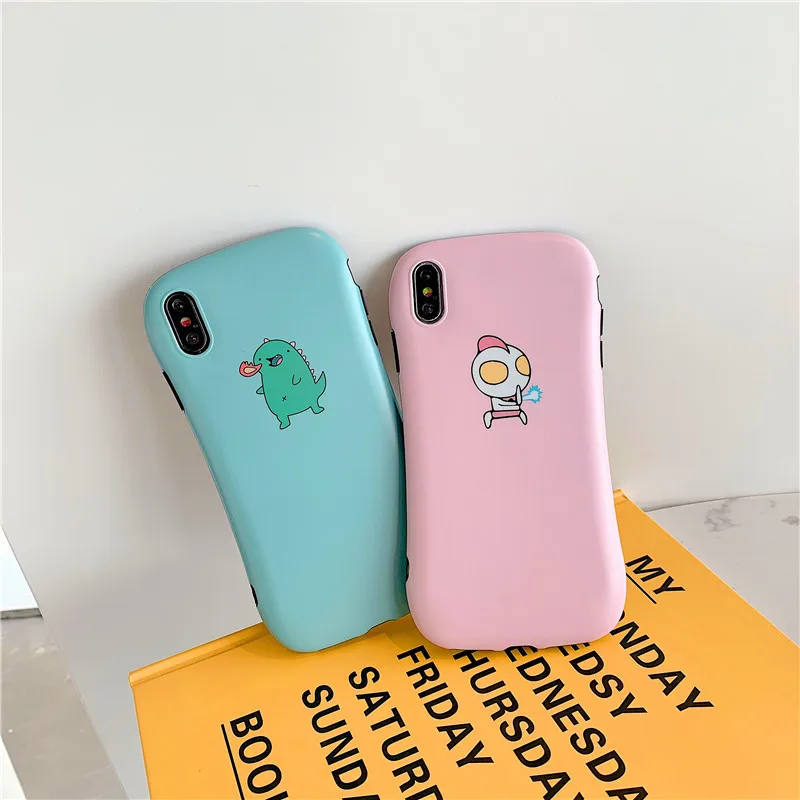 Мягкий чехол для мобильного телефона с изображением динозавра ультрамена синего