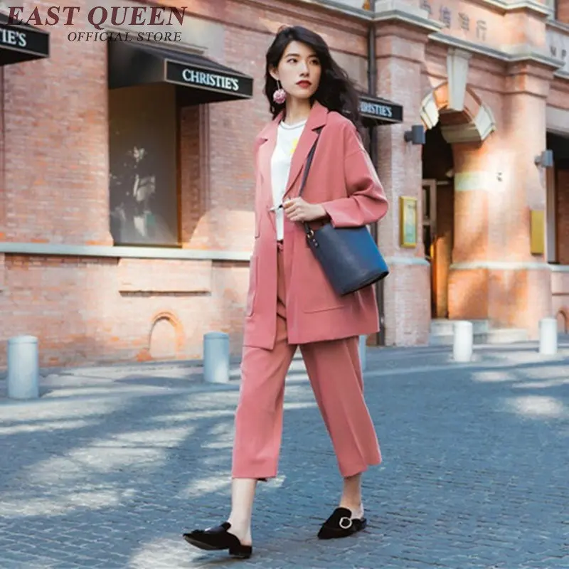 Новинка 2019 Осенний женский брючный костюм женские повседневные модные брендовые