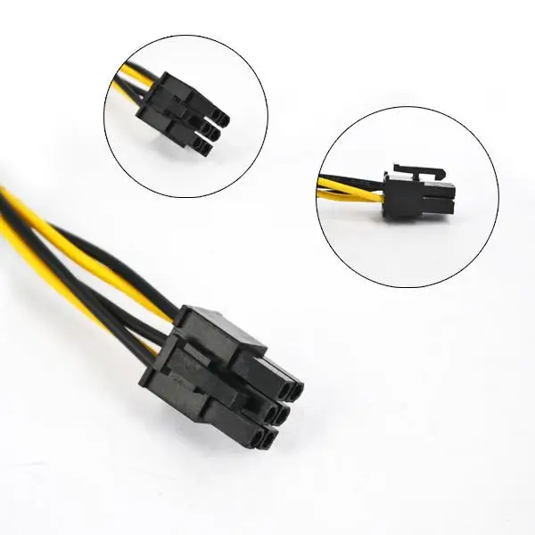 Кабель питания kebidumei SATA 15 Pin To 6 PCI E Express силовой кабель преобразователь блока