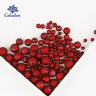 Оптовая продажа, лакированные Пластиковые Бусины, круглые, матовые, с морозной поверхностью, свободные бусины-распорки, 6810121416 мм, фурнитура для ювелирных изделий DIY