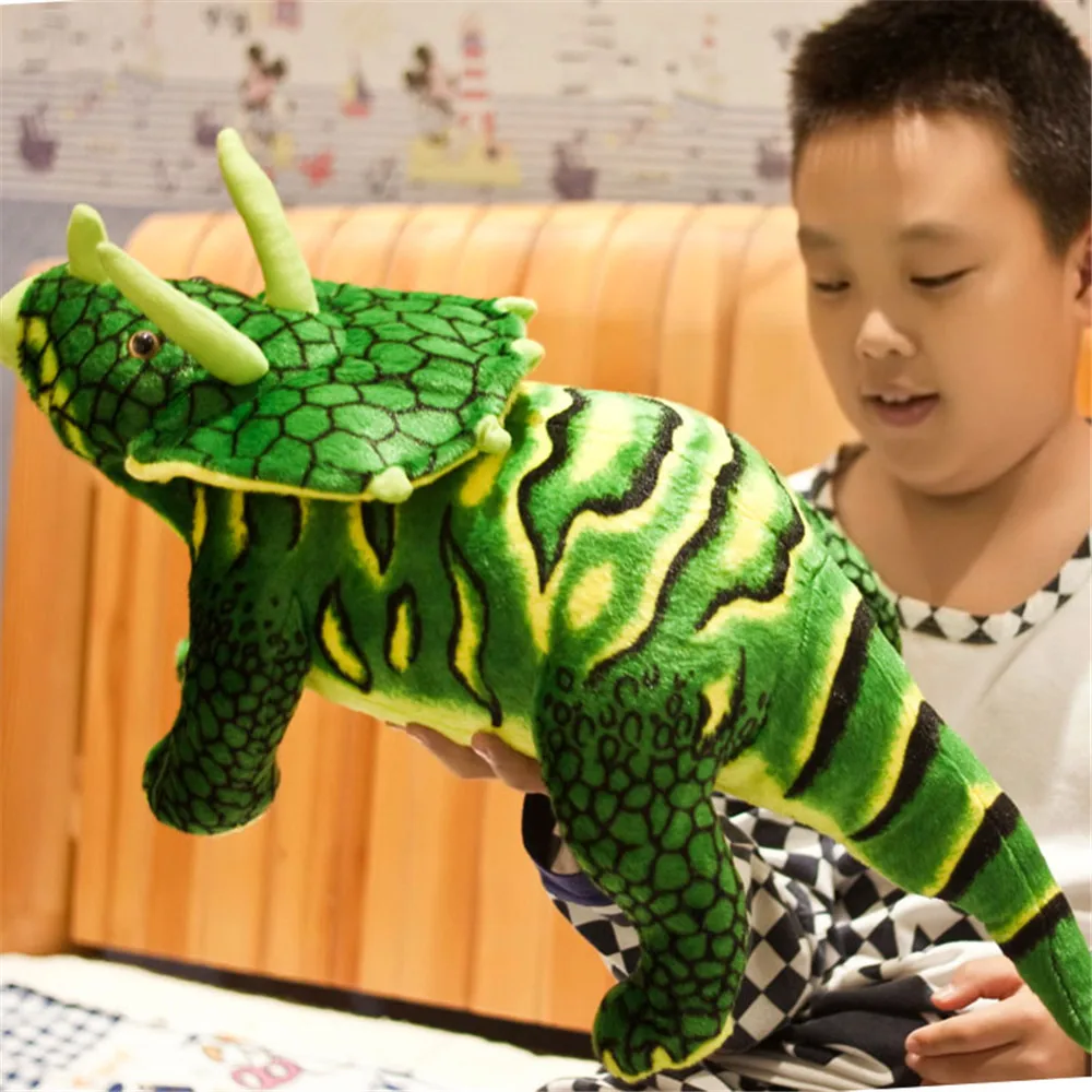 

Fancytrader популярный Трицератопс динозавр плюшевая игрушка Большой набивной симуляционный динозавр кукла 60 см 24 дюйма 3 цвета