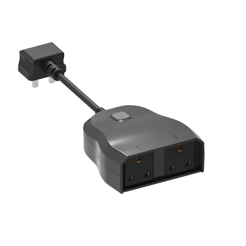 

Wireless Remote Control Waterproof WIFI Smart Socket Switch 1 In 2 Out Outdoor Waterproof Plug Adaptor APP Remote Control Alexa