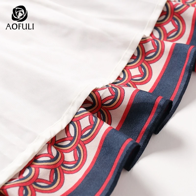 AOFULI L-XXXL 4XL 5XL большой Размеры Плиссированное открытое 2018 Для женщин летние шорты