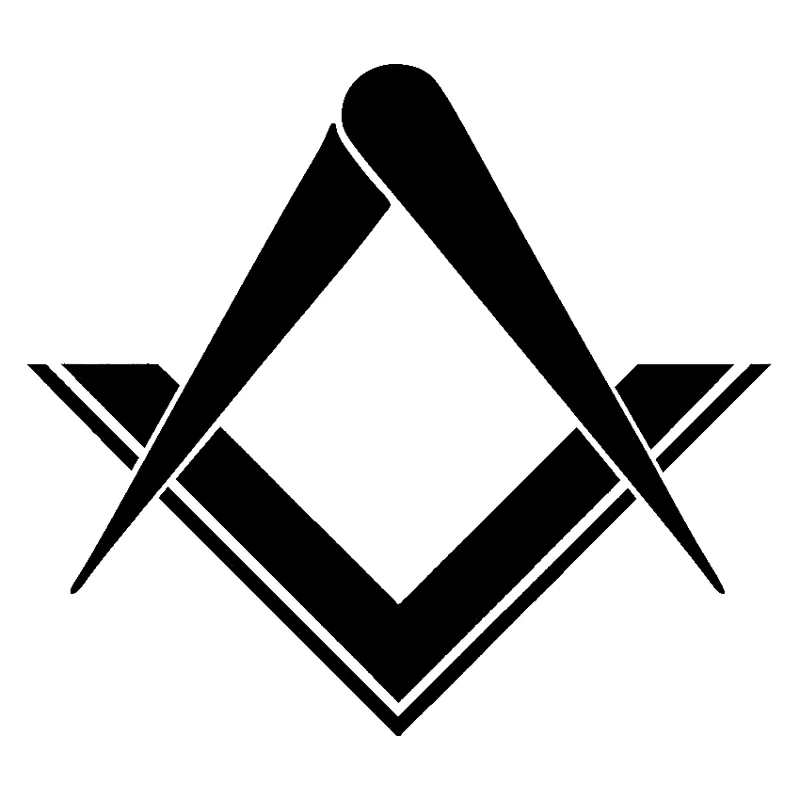 15 см * 13 5 масонские квадратные наклейки Stonemasons Freemason черный/серебристый цвет|stickers
