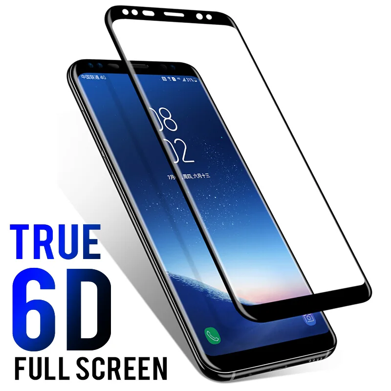 Закаленное стекло RHR 6D с закругленными краями для Samsung Galaxy Note 9 note 8 Защита экрана S8