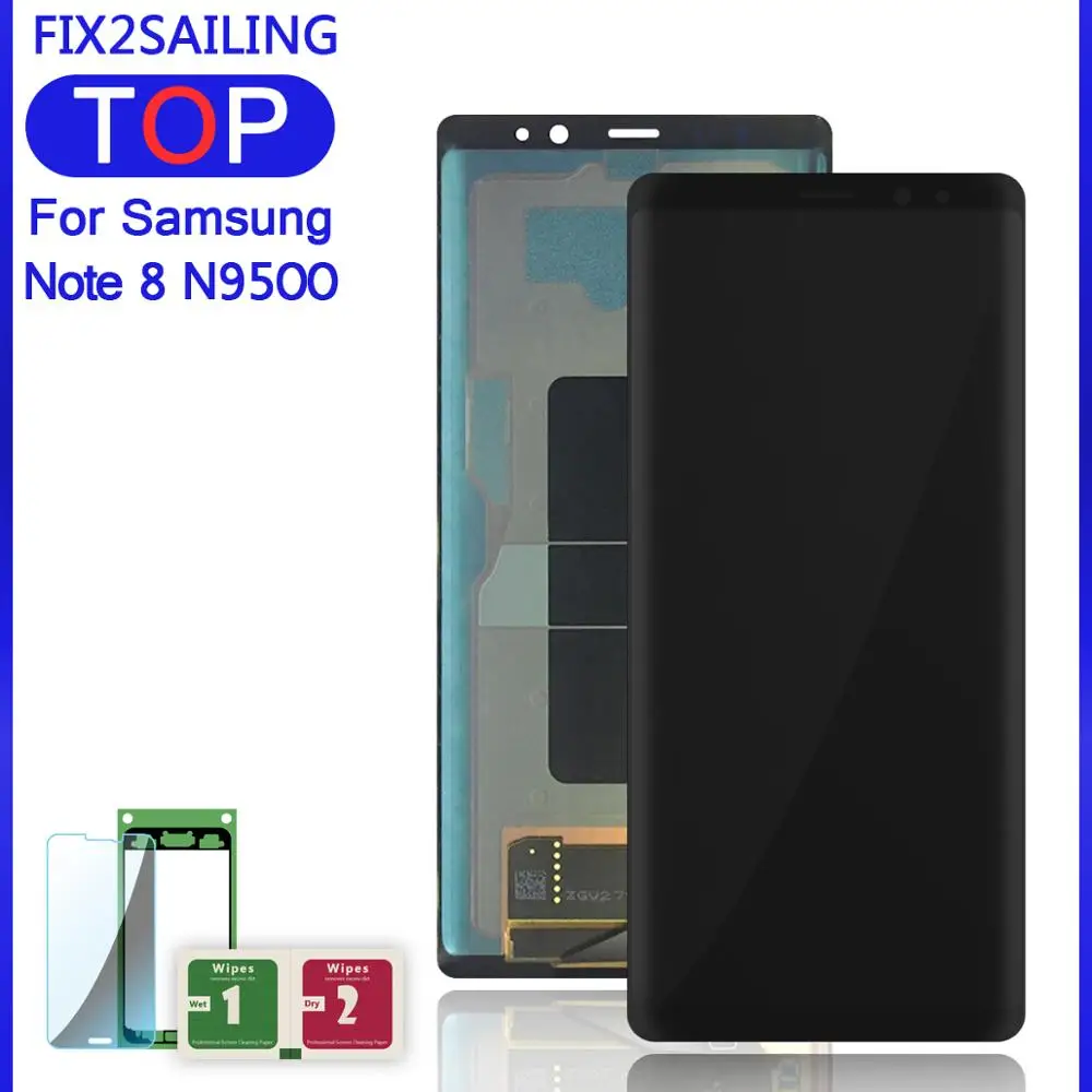 ЖК дисплей Super AMOLED для Samsung Galaxy Note 8 N9500 N9500F N900D N900DS 6 3 дюйма 100% тестирование
