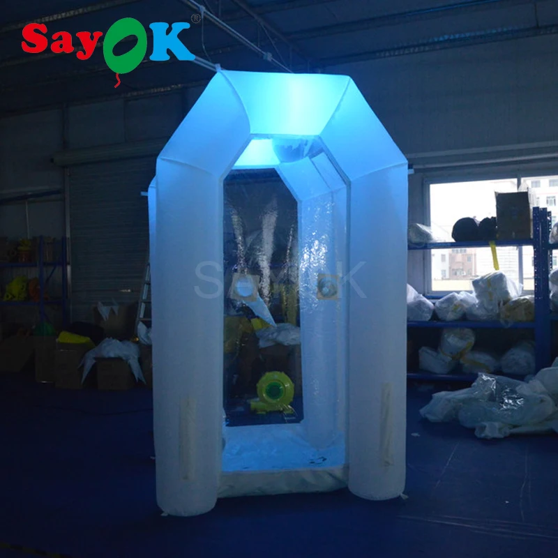 Светодиодный надувной куб для денег надувная кассовая машина с RGB подсветкой
