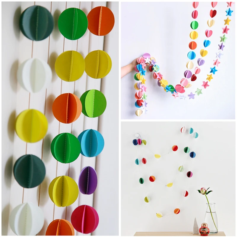 2 шт. декоративные бумажные гирлянды для украшения дома|garland paper|garland decorationgarland kids |