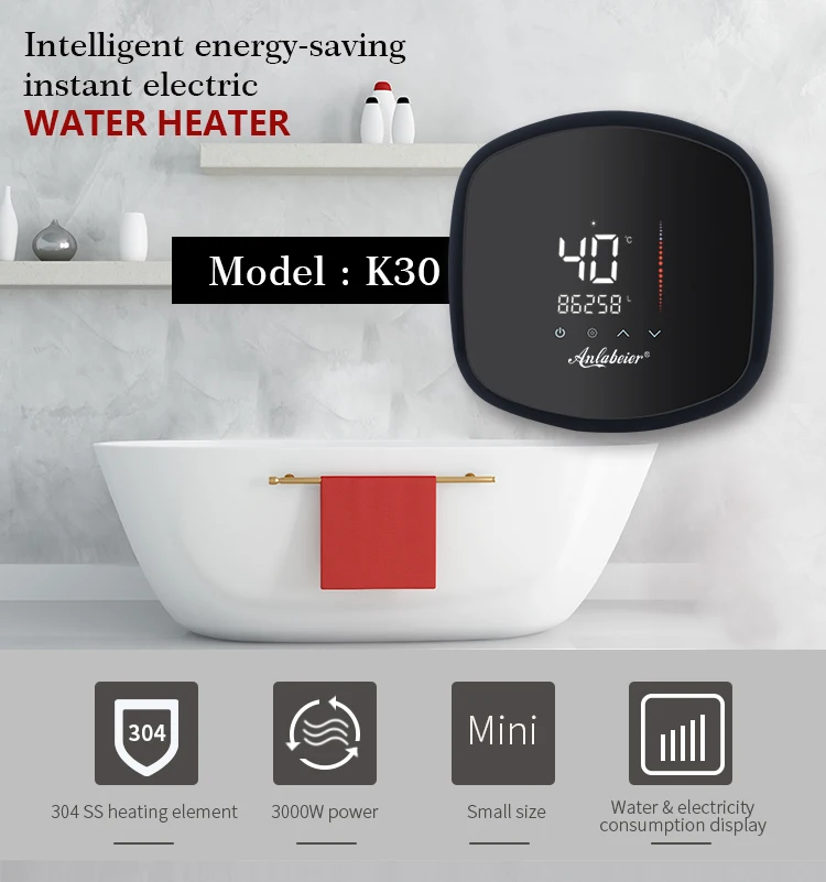 3000 Вт tankless Электрический Душ водонагреватель для ванной или кухни|Электрические