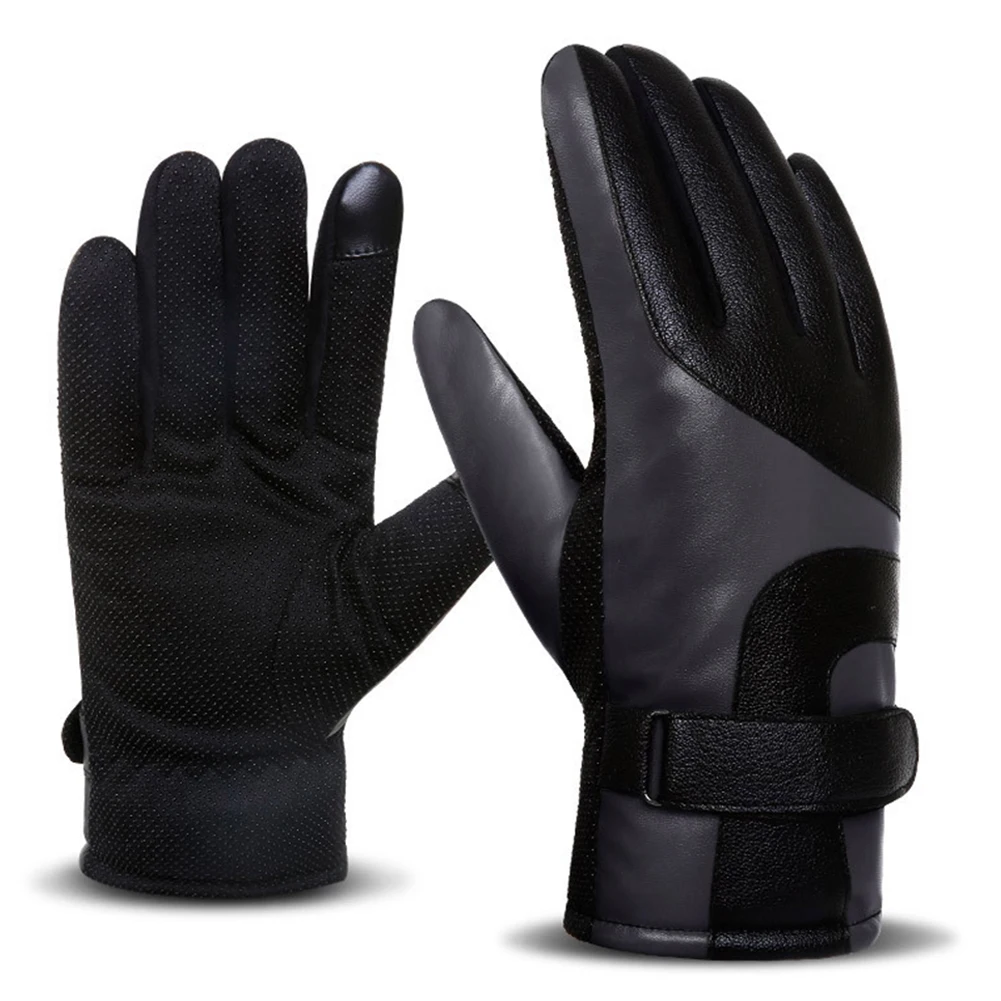 Теплые перчатки теплые Нескользящие тачскрин зимние водостойкие мотоциклетные