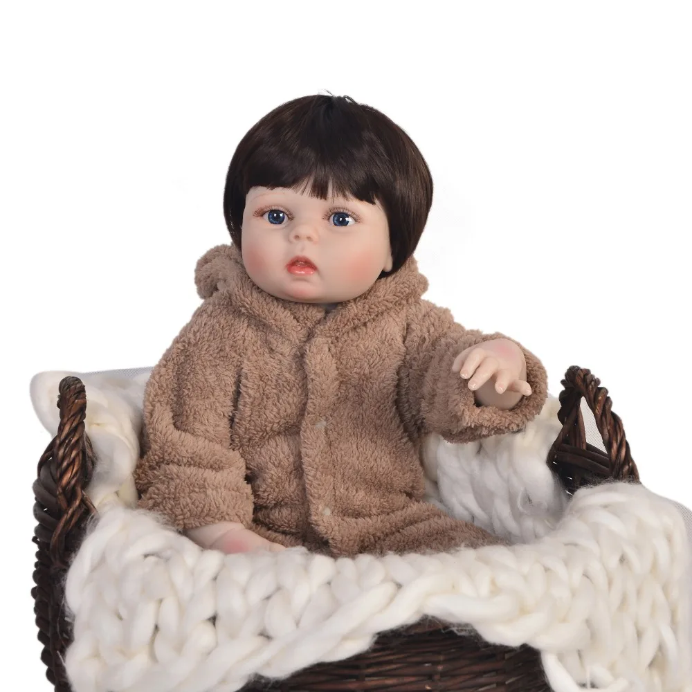 23 &quot57 см полностью силиконовая кукла для новорожденных девочек bebes reborn boneca oyuncak