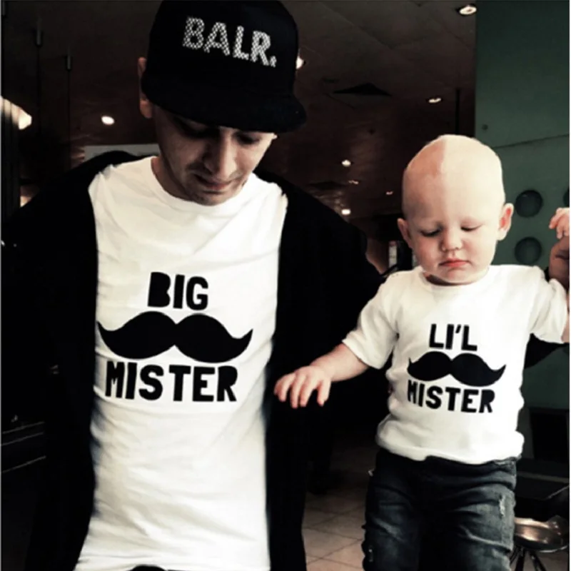 Летняя коллекция 2017 года футболка для Отца и Сына подходящая одежда семейный