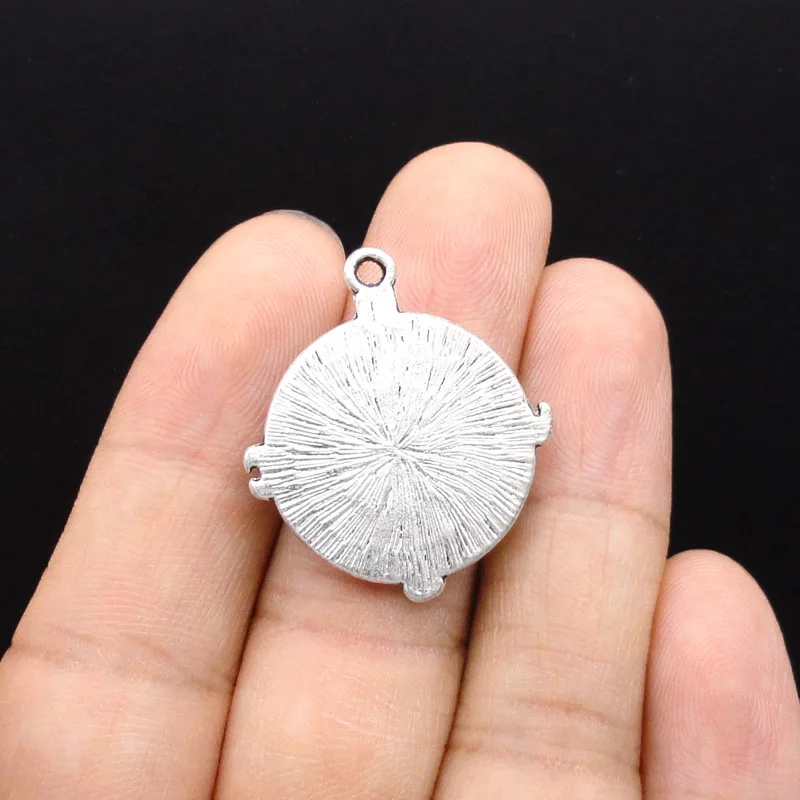 25pcs Antique серебристый компас Подвески 29x25mm|charm pendant|compass charmsilver charm pendant |