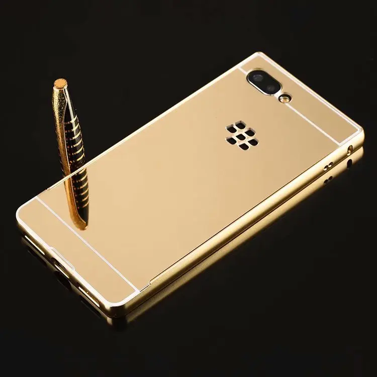 Модные Роскошные зеркальные чехлы из розового золота для Blackberry Key 2, алюминиевая металлическая рамка, задняя крышка для Blackberry Key2 KEY TWO