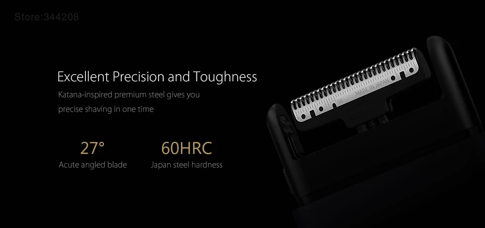 Xiaomi электробритва для USB перезаряжаемая 60HRC Япония сталь мужская умная Mijia Мини Портативная полностью Металлическая электрическая бритва