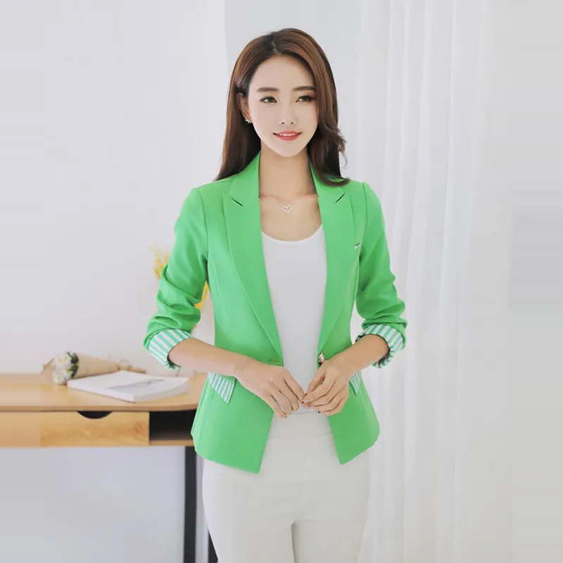 2017 Демисезонный Для женщин куртка Пиджаки для Женский костюм с длинными рукавами