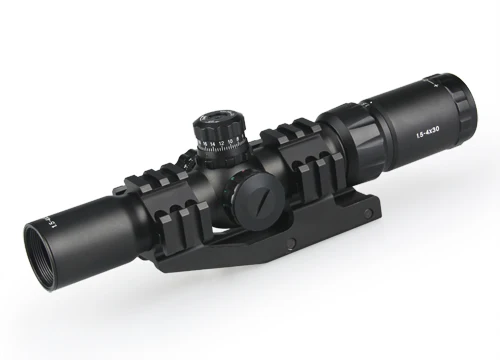 

PPT Riflescope 1.5-4X30 Rifle Scope Optic Lens with Red Blue Green Illuminated Reticle For Outdoor Sport Use PP1-0246