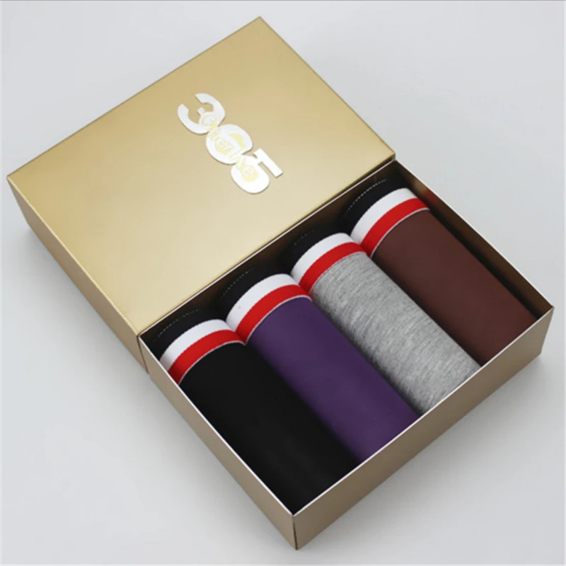 4PCS/SET Sexy male short panties pure Modal Men's boxers Trunk breathable Male Underwear Men Cueca Masculina Boxer shorts Homme | Мужское