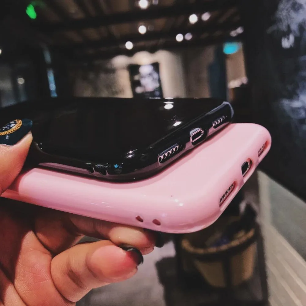 Для iPhone 6 6s Plus XS Max милый мягкий силиконовый чехол с мультяшным рисунком для 7 8 iphone