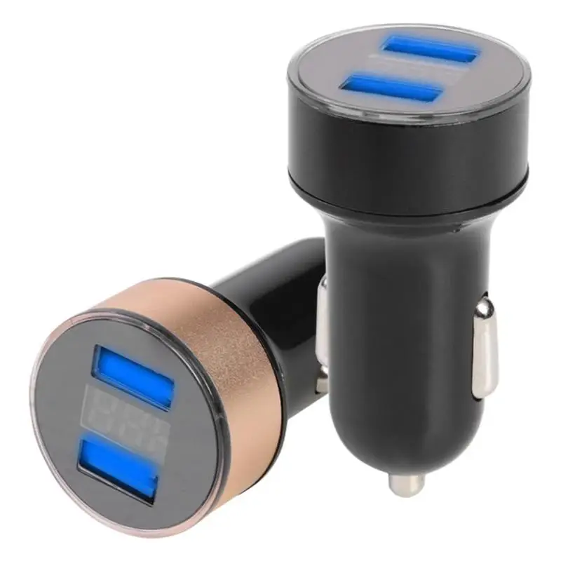 3.1A цифровой дисплей двойной Переходник USB для зарядки в машине вольтметр 2 порта