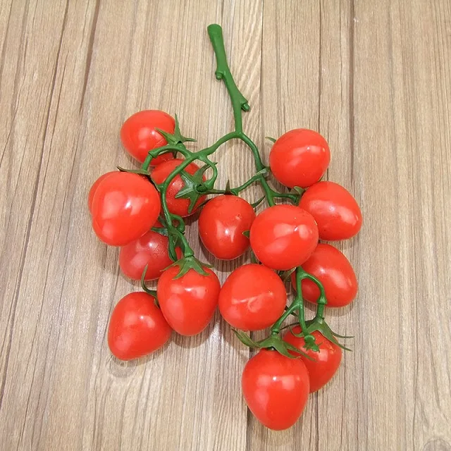Holy fruit red Высокое качество искусственные фрукты шампур поддельные моделирование ян Мэй личи яблоко черника Longan модель Орнамент Ремесло фотографии реквизит - Цвет: Holy fruit red