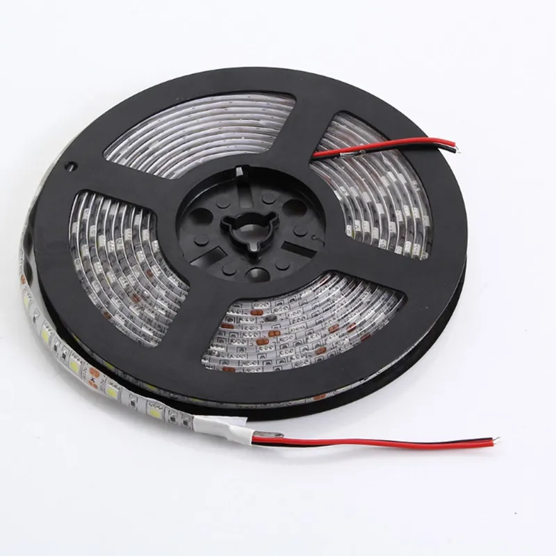 SMD5050 светодиодные полосы света DC12V 60 светодиодов/M IP20 IP65 водонепроницаемый теплый