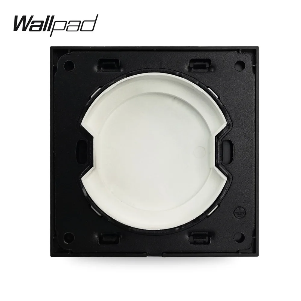 Wallpad L6 черный алюминий 1 банда 3x3 пустой декоративный чехол|Выключатели| |