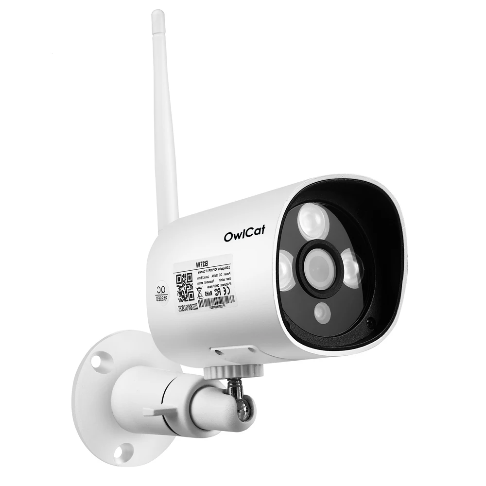 OwlCat Full HD 1080P 5MP Беспроводная ip-камера безопасности, Wi-Fi, встроенный микрофон, аудио пикап, телефон, вид P2P, Micro SD карта, Макс 128G