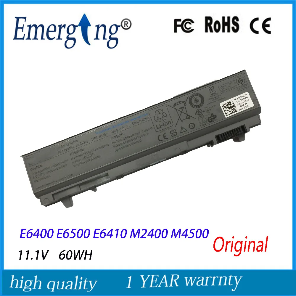 Аккумулятор для ноутбука Dell M2400 E6400 M4400 M4500 PT434 PT437 PP27L KY265 6 ячеек 11 1 В 60 Втч|battery for
