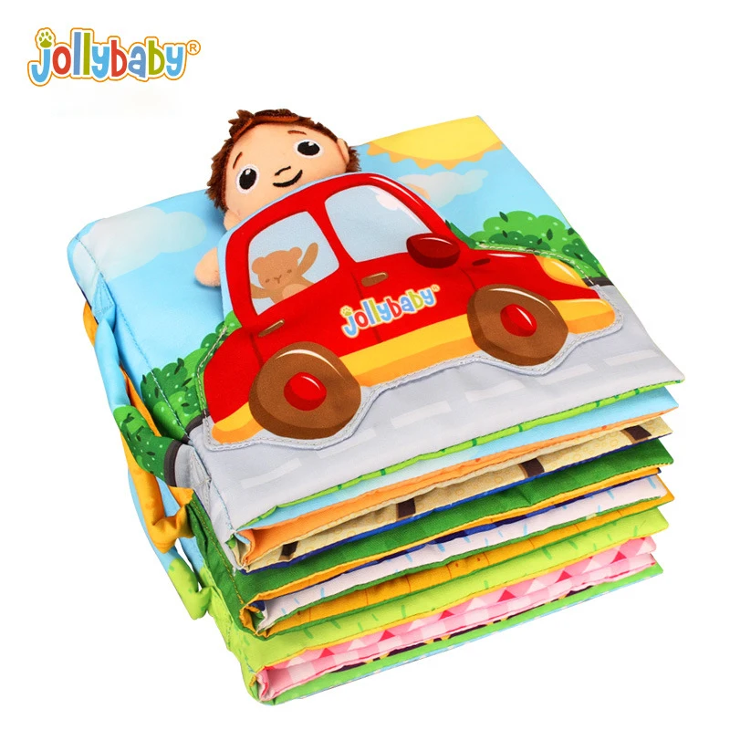 Jollybaby новая книга для раннего образования головоломка из ткани с кольцом