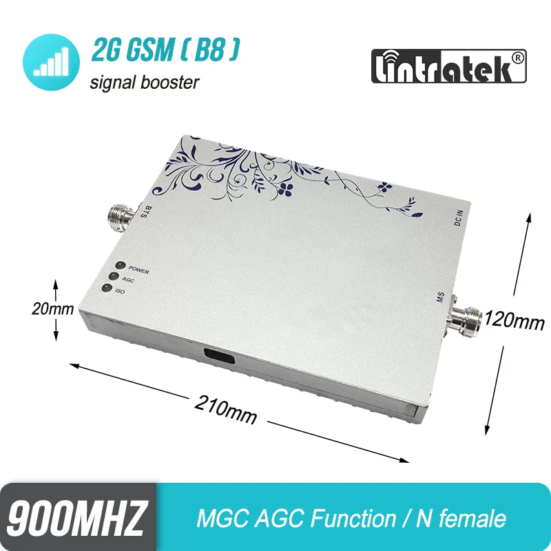Бесплатная доставка Мощный 75 дБ 2G/3G/4G 900 МГц усилитель сигнала GSM UMTS LTE полоса 8