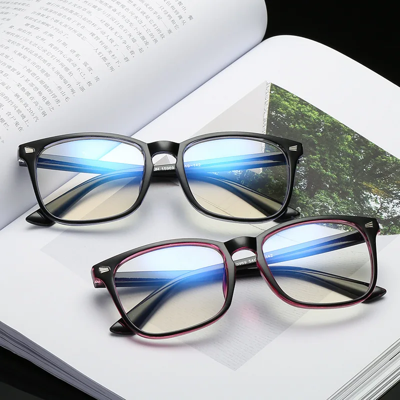 New Fashion Computer Glasses Frame Women Men Anti-blue Radiation Protection Flat Mirror Square Eyeglasses | Аксессуары для одежды